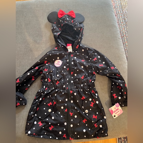 Disney Jackets & Coats Nwt Disney Minnie Little Girl Rain Jacket